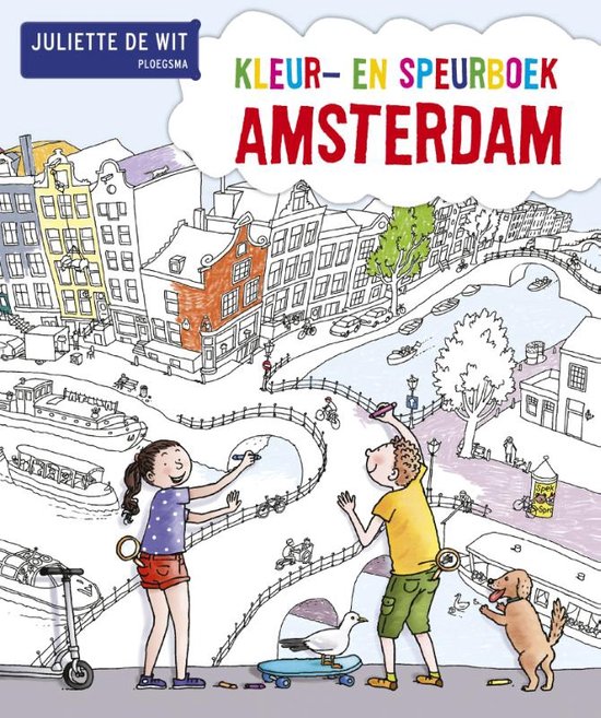 Kleur en speurboek Amsterdam