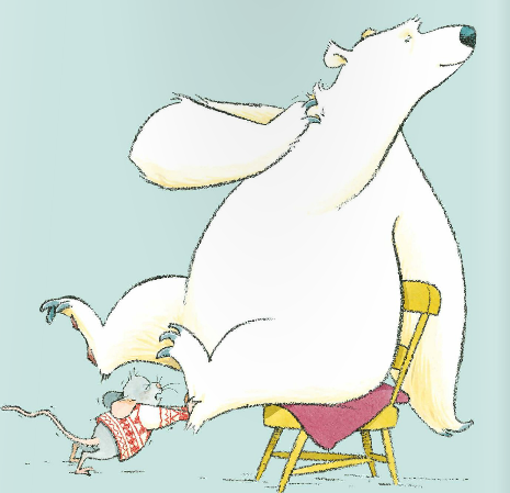Er zit een beer op mijn stoel Illustratie