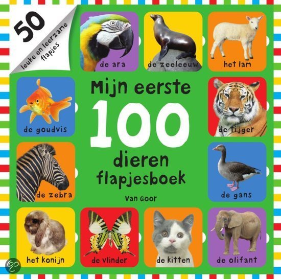 Mijn eerste 100 dieren flapjesboek