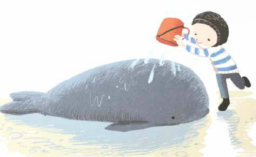 De kleine walvis Illustratie