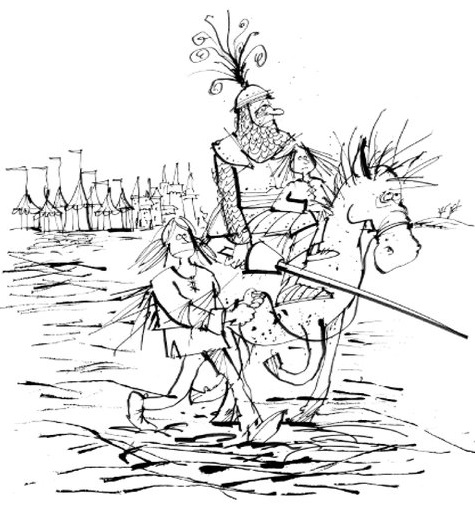 Koning Arthur Illustratie Paard